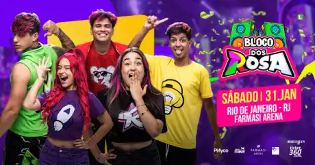 Bloco dos Rosa 2026 na Farmasi Arena, Rio de Janeiro