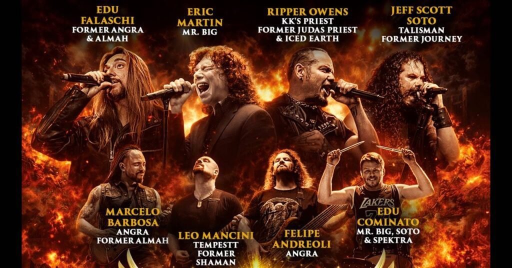 Eric Martin e Edu Falaschi se preparando para a turnê Masters of Voices no Brasil