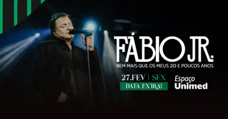 Fábio Jr durante o show 'Bem Mais Que os Meus 20 e Poucos Anos' no Espaço Unimed, São Paulo