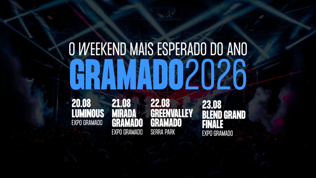 Gramado Weekend 2026 com festividades e música na serra gaúcha