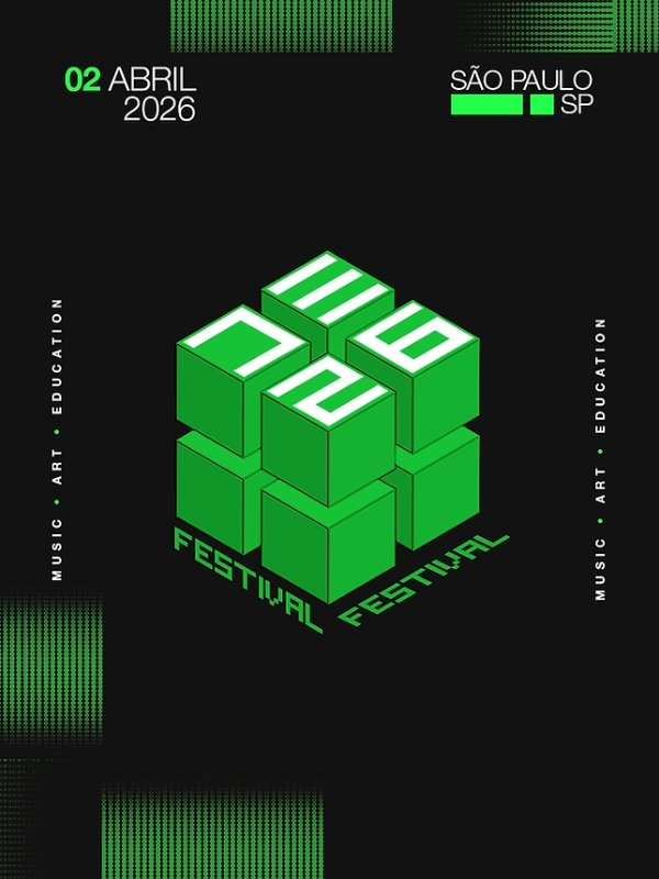 Público animado no D-Edge Festival em São Paulo com luzes vibrantes e ambiente de festa