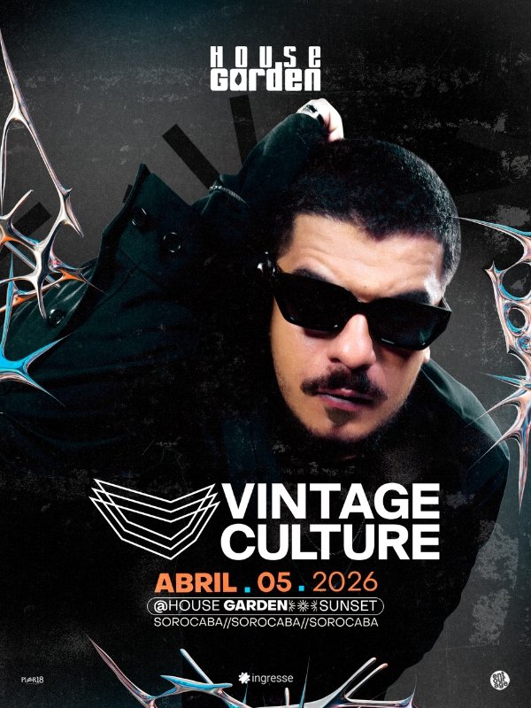 Público animado dançando na festa House Garden Vintage Culture em Sorocaba