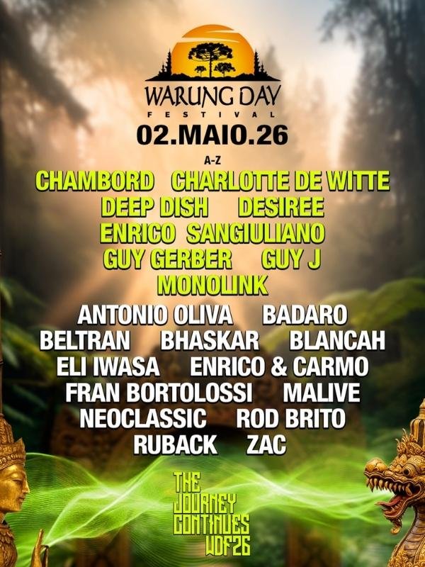 Warung Day Festival em Curitiba, com uma vista da natureza ao fundo