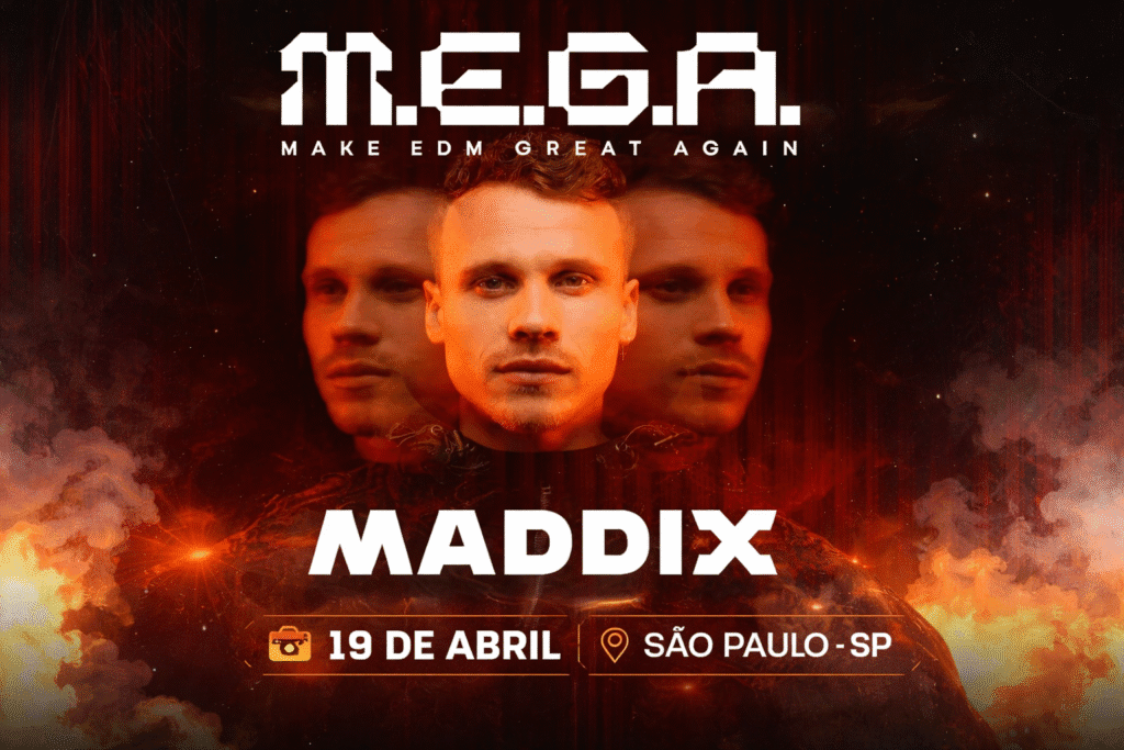 Maddix confirmado no evento M.E.G.A São Paulo 2026 com pré-venda de ingressos em 25 de março