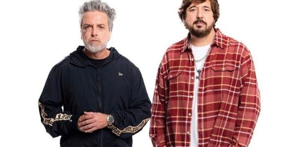 Thiago Castanho e Marcão Britto durante a turnê acústica Charlie Brown Jr em São Paulo