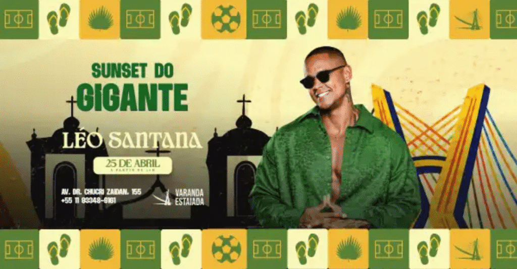 Léo Santana se apresenta no Sunset do Gigante em São Paulo