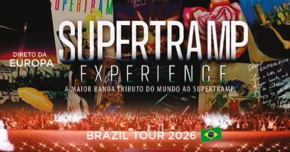 Show SUPERTRAMP Experience no Tokio Marine Hall em São Paulo em 26 de abril de 2026
