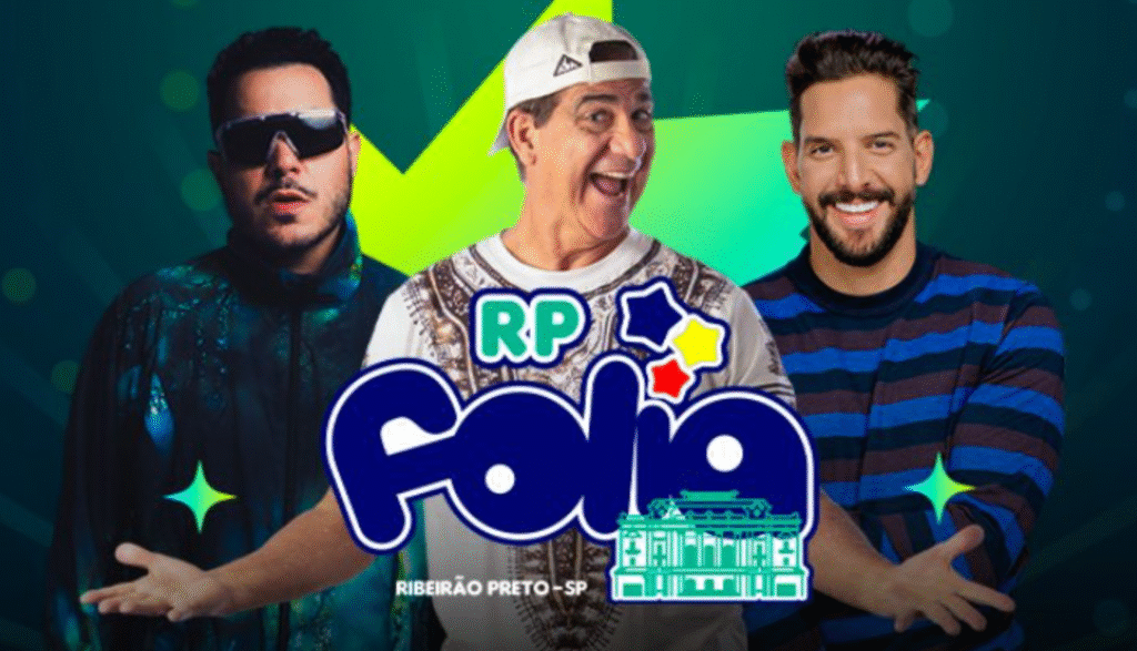 Foliões no RP Folia 2026 em Ribeirão Preto com Banda Eva e Tomate