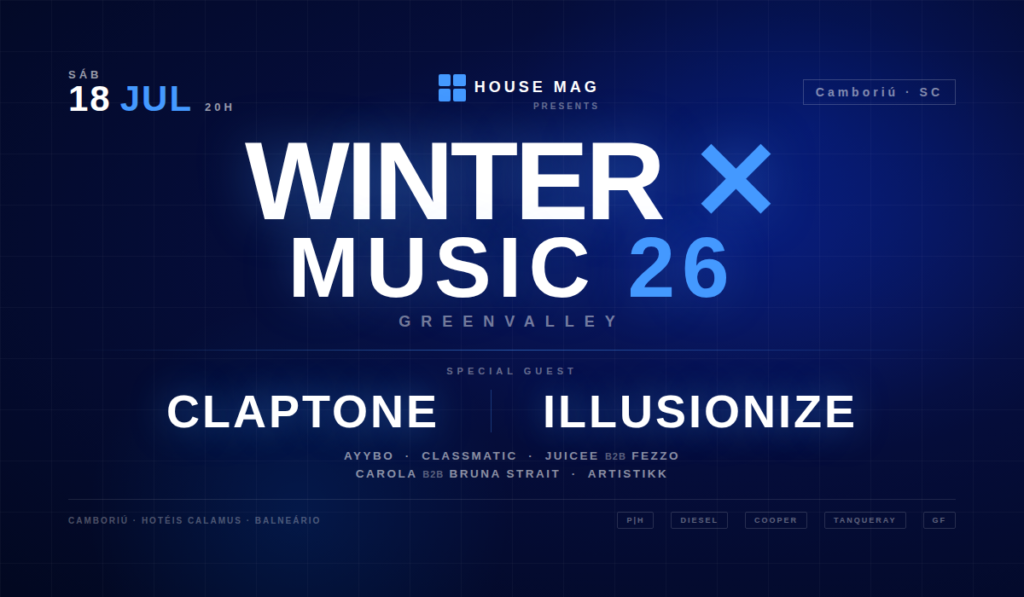 Festival Greenvalley Winter Music em Camboriú com Claptone no line up