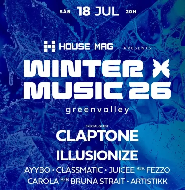 Festival Greenvalley Winter Music em Camboriú com Claptone no line up