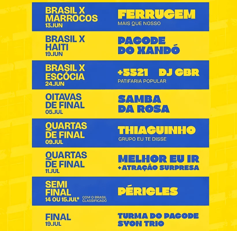 Ginga São Paulo 2026 Shows