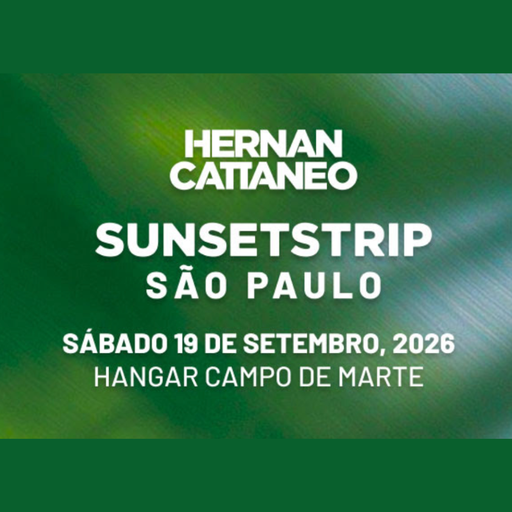 Hernán Cattáneo se apresentando no Sunsetstrip São Paulo 2026 ao ar livre