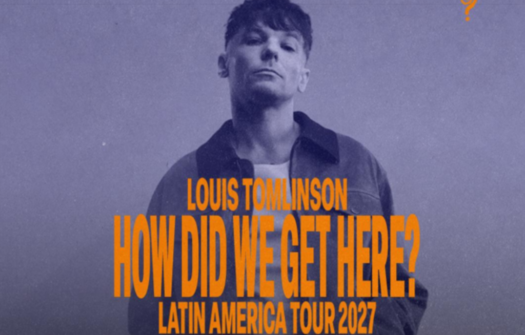 Louis Tomlinson durante o show da turnê How Did We Get Here? em São Paulo