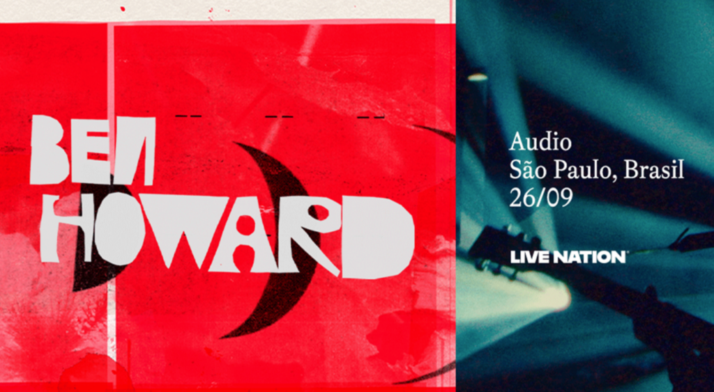 Ben Howard durante apresentação ao vivo em São Paulo