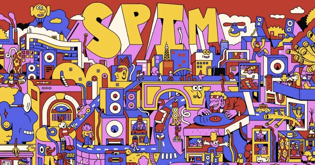 Cartaz do Festival SPIM em São Paulo, com informações sobre as datas e atrações.