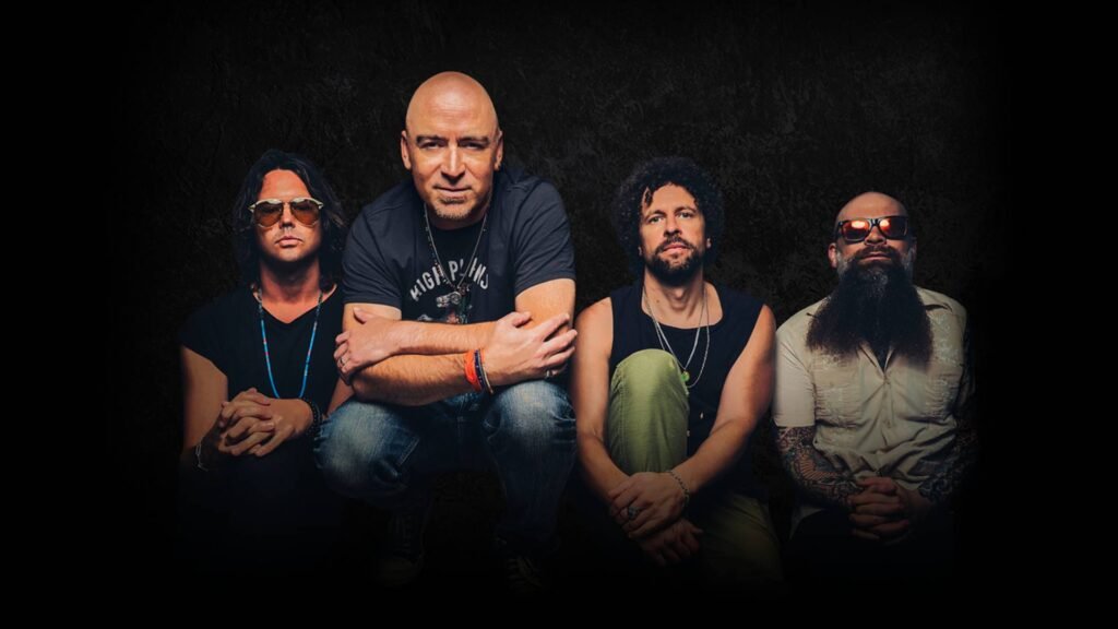 Banda Live se apresentando ao vivo em um show emocionante