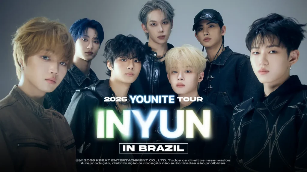 Show do grupo sul-coreano YOUNITE em Curitiba durante a YOUNITE TOUR