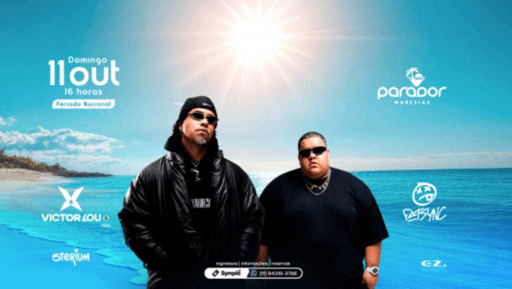 Victor Lou e FatSync se apresentam no Parador Maresias em São Sebastião durante o sunset