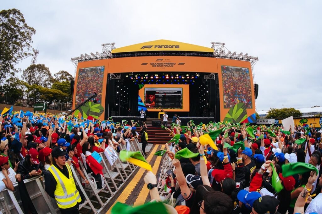 F1 Fanzone em São Paulo com shows de João Gomes e Os Paralamas do Sucesso