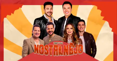 Festival Nostalnejo em São Paulo com os artistas Maria Cecília & Rodolfo, João Bosco & Vinícius e João Neto & Frederico.